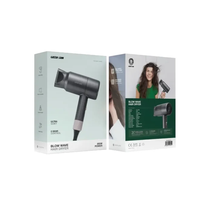 Green Lion Blow Wave Hair Dryer 850W - Image 2