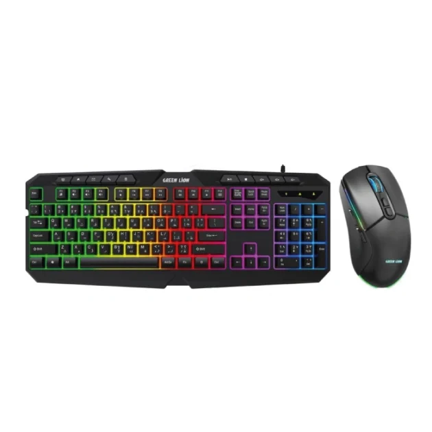 Green Lion GK-400 RGB Gaming Keyboard + Mouse